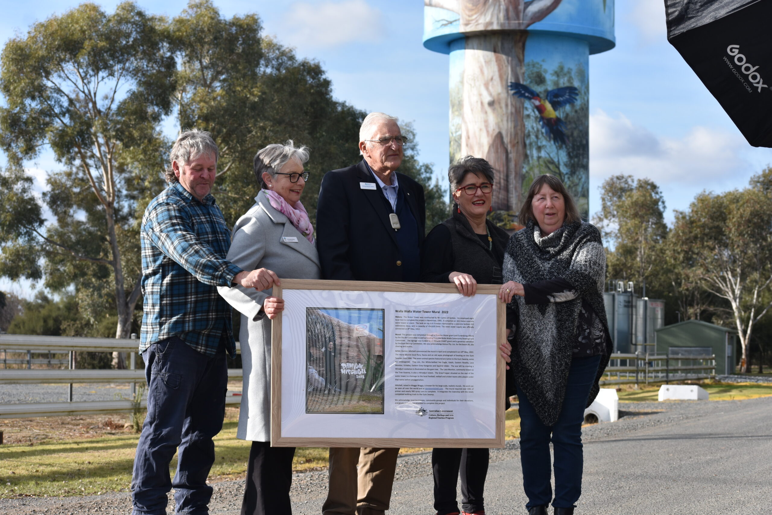 Walla Walla Water Tower Mural Modern Art Attraction Walla West Museum